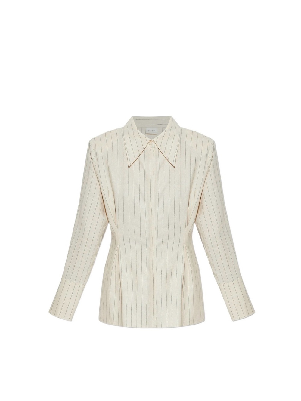 GESTUZ Pinstripe Collared Shirt sz40